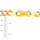 10k Gold 12mm Flat Curb Bracelet