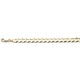 10k Gold 8mm Flat Curb Bracelet