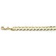 10k Gold 9.5mm Flat Curb Bracelet